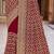 Maroon zari embroidered work georgette designer saree for women