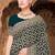 Teal blue zari embroidered work georgette designer saree for women