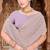 Lavender zari embroidered work georgette designer saree for women