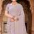 Lavender zari embroidered work georgette designer saree for women