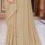 Beige zari embroidered work georgette designer saree for women