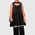 Black lace rayon flared kurta pant with chiffon dupatta set