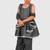 Grey lace rayon flared kurta pant with chiffon dupatta set