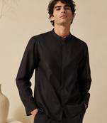 Black malai cotton shirt