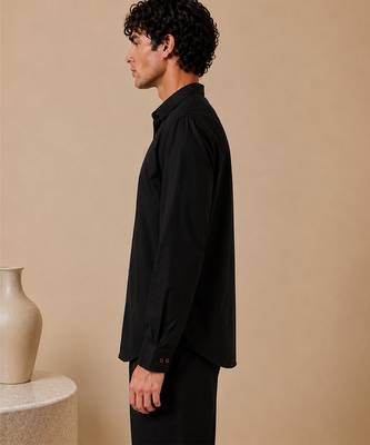 Black malai cotton shirt 3