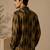 Brown black printed muslin shirt