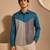 Blue grey malai cotton shirt