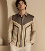 Khaki beige malai cotton shirt