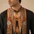 Black printed bemberg silk kurta set