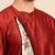 Crimson red printed chanderi silk kurta set