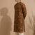 Brown printed chanderi kurta set