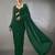 Green Color Sequins And Embroidery work Georgette Saree
