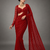 Red Color Sequins And Embroidery work Georgette Saree