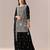 Black georgette semi stitched wedding suits