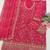 Rose pink georgette semi stitched wedding suits