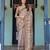 Mauve colour ready to wear saree with unstitched blouse