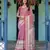 Pink colour ready to wear saree with unstitched blouse