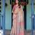 Cream colour ready to wear saree with unstitched blouse
