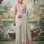 Silver colour tissue silk saree with silver grey pallu & tassels
