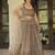 Brown Zari and Sequins Embroidered Net fabric indian Lettest Designer Wedding Lehenga choli