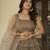 Brown Zari and Sequins Embroidered Net fabric indian Lettest Designer Wedding Lehenga choli