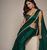 Designer Chinon Saree Decorated With Readymade Gold Sequence Lace  And Sequence Embroidered Unstitched  Blouse Piece