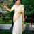 turquoise blue zari silk cotton kasavu saree with blouse
