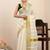 off white woven tissue kasavu saree with blouse