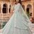 Awesome Thread Embroidered Sky Blue Net Lehenga Choli For Party