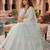 Awesome Thread Embroidered Sky Blue Net Lehenga Choli For Party