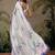 off white zari art silk kasavu saree ready to wear with blouse