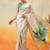 white floral digital print satin kasavu saree with blouse