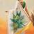 white floral digital print satin kasavu saree with blouse