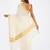 off white zari work pure cotton kasavu saree with blouse