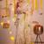 off white floral printed zari art silk kasavu saree with blouse