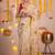 off white floral printed zari art silk kasavu saree with blouse