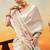 off white zari kasavu tissue saree with blouse