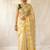 off white handloom pure cotton saree with blouse piece