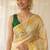 off white handloom pure cotton saree with blouse piece