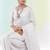 off white zari tissue kasavu saree for haldi function