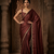 Designer Chinon Saree Decorated With Readymade Gold Sequence Lace  And Sequence Embroidered Unstitched  Blouse Piece