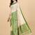 yellow zari cotton blend kasavu saree with blouse