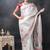 star white printed auspicious pots kasavu cotton silk saree