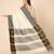white jaali pure cotton kasavu saree with blouse piece