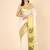 off white zari pure cotton kasavu saree for haldi function