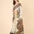 off white zari pure cotton kasavu saree with floral designs