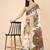 off white zari pure cotton kasavu saree with floral designs