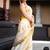 off white zari woven border pure cotton kasavu saree with blouse