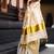 off white zari woven border pure cotton kasavu saree with blouse