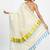 off white zari organza kasavu saree with blouse